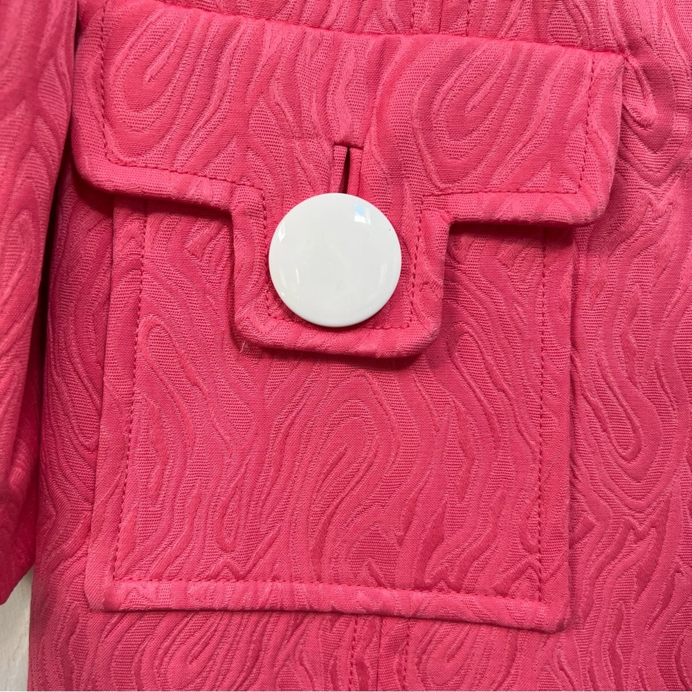 Milly of New York Pink Designer Vintage Style Light Coat Women’s Size 2 New $575 - Picture 4 of 16